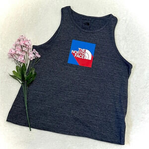 The North Face Logo Navy Tank Top - Medium